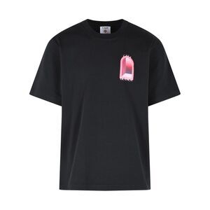 Casablanca 'Arches' Black Cotton T-Shirt Men